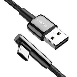 UGREEN L USB CP[u 3A 1m iC҂ USB A to Type C}[d fh~ Galaxy S10 S10e S9 Plus Note 9 8, LG G8 G7 V40 V20 V30, Moto Z Z3, ȂǑΉ