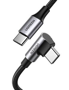 UGREEN L USB CP[uyPD 100W/5A}[d 1MziC҂ usb-c ^Cvc P[u MacBook Pro, Huawei Matebook, iPad Pro 2020, Chromebook, Pixel 4 XL, Note 10 + S20 S10, Ȃ ^Cvc@Ή