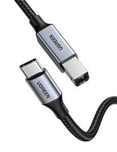 UGREEN USB Cv^[P[u type C to type B 2.0P[u iC҂ Laserjet Pro, OfficeJet Pro, Brother,Canonv^[,Dymo LabelWriter, DJRg[,MIDIL[{[h, DACȂǂƌ݊1M