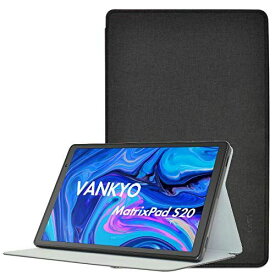 VANKYO S20 ケース【LASTE】MatrixPad S20 ケース 角度調整 キズ防止 軽量 タブレット カバー 全面保護 スリムフィット VANKYO S20 専用 スマートカバー(ブラック)