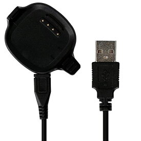 kwmobile 対応: Garmin ForeAthlete 10 / 15 USB 充電ケーブル - フィットネストラッカー 充電 - スペア チャージャー 黒色