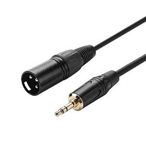 3.5mm to xlr�CCableCreation 3.5mm trs to xlr 3.5mm to xlr�ϊ��P�[�u��3.5mm (1/8 Inch) �X�e���I(�I�X) to XLR (�I�X)�ϊ��P�[�u��0.9M/�u���b�N 3 Feet