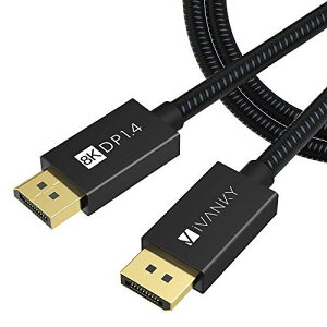 iVANKY 8K DisplayPort P[u iDP 1.4j fBXvC|[g P[u 8K/60Hz 4K/144Hz HDR Ή HDCP2.2 HDCP1.4 2m ҂ݍ  2.0m