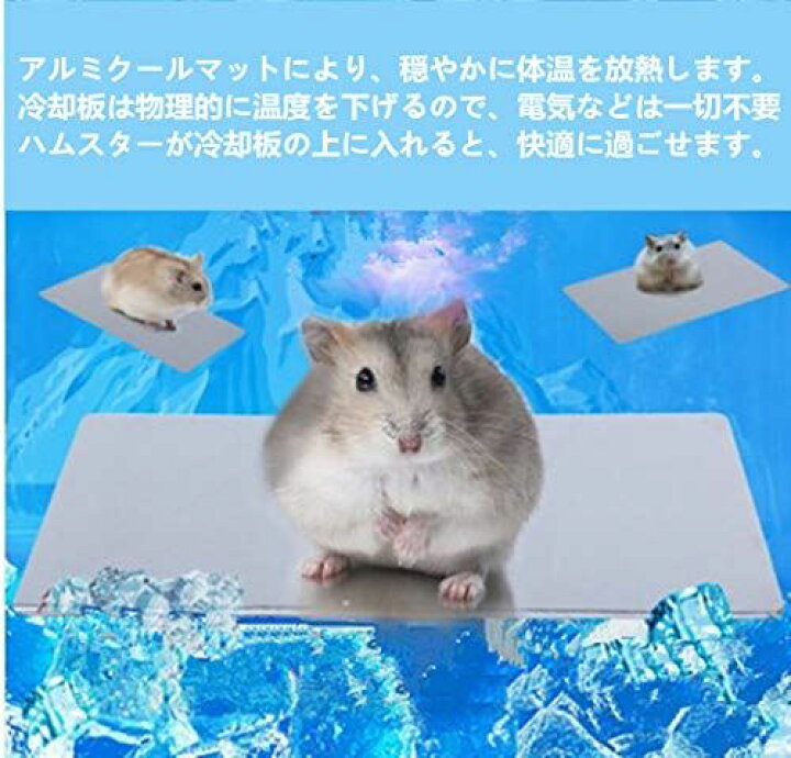 楽天市場 ハムスター 涼感プレート L1 W80mm ひんやりプレート アルミクールマット クールパッド 冷却マット 涼しい 夏用 ウサギ モルモット ハムスター小動物夏用品 熱中症防止 暑さ対策 ケージアクセサリー T M Bストア