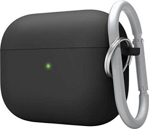 【elago】 AirPods Pro 対応 ケース カラビナ 付 耐衝撃 シンプル ハイブリッド ハード カバー 衝撃 吸収 スリム ケースカバー 落下防止 保護 アクセサリー [ Apple AirPodsPro MWP22J/A エアーポッズPro エ