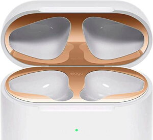 yelagoz AirPods with Wireless Charging Case Ή _XgK[h  Nh~ ho ANZT[ 18KR[eBO ^bNv[g 2Zbg [ AirPods 2 2 GA[|bY2 Ή ] DUST GUARD [Y