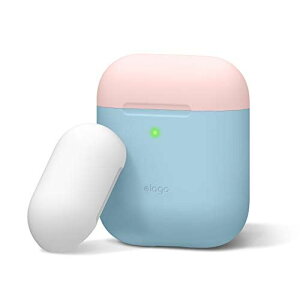 �yelago�z AirPods �Ή� �P�[�X �V���R�� �� �J�o�[ �o�C�J���[ �c�[�g�� �f�U�C�� �ϏՌ� ���h�~ �ی� �A�N�Z�T���[ [ Apple AirPods1 / AirPods2 Wireless Charging Case �G�A�[�|�b�Y �Ή� ] DUO CASE �p�X�e���u