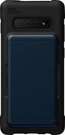 【VRS】 Galaxy S10 Plus 対応 ケース カード 収納 耐衝撃 衝撃 吸収 背面 カード ホルダー 2枚 カバー 対衝撃 スマホケース [ Samsung GalaxyS10Plus ギャラクシーS10プラス 対応 ] Damda Shield ディープシーブルー
