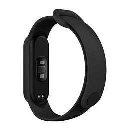 Xiaomi Mi Band 5 バンド Royal Atic Miスマートバンド5 交換用ベルト Miバンド5 バンド スポーツベルト 高品質シリコン製 シャオミ スマートバンド5適用 軽量 ソフト 耐久性 取扱簡単 ブラック Black