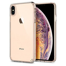 【Spigen】 iPhone XS Max ケース 6.5インチ 対応 全面クリア 耐衝撃 米軍MIL規格取得 ウルトラ・ハイブリッド 065CS25127 (クリスタル ・クリア)