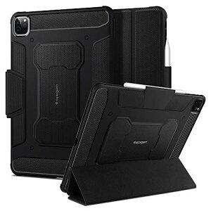 �ySpigen�z iPad Pro 11 �P�[�X 2020���f�� ��2���� �Ή� �X�^���h �@�\ �ČRMIL�K�i �ϏՌ� ���� �Ռ� �z�� �A�C�p�b�h�v��11 (2020 / 2018) �V���s�Q�� ���M�b�h�E�A�[�}�[�v�� ACS01024 (�u���b�N) iPad Pro 1