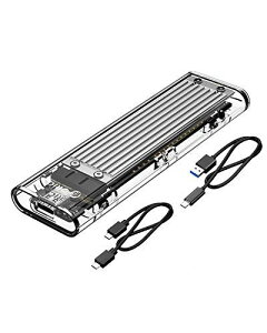 y10Gbpsz ORICO USB3.1 Nvme M.2 SSDP[X M-Key/B&M KeyiNvmê݁j USB3.1 Gen2 10Gbps OtP[X UASP Trim Ή 2230/2242/2260/2280 SSDΉ _uP[ut M.2 SSD ϊA_v^  TCM2-SV Vo[