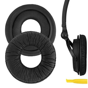 Geekria �C���[�p�b�h ���a 7cm Sony MDR-V150 V200 V250 V300 V400 ZX110 ZX300 ZX310 ���Ή������p �w�b�h�z���p�b�h �C���[�N�b�V����(�u���b�N)