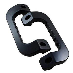 200系 ハイエース 社外 アルミ製 アシストグリップ フロント用 左右セット 1-6型 ブラック