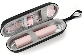 ProCase トラベル用電動ブラシケース EVA材質 耐水性 メッシュポケット付き 適用機種： 5100 6100‐ブラック