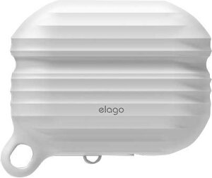 【elago】 AirPods Pro 対応 ケース 防水 防塵 カラビナ 付き カバー 耐衝撃 シリコン シンプル ケースカバー衝撃 吸収 傷防止 落下防止 保護 アクセサリー [ Apple AirPodsPro MWP22J/A エアーポッズPro エ