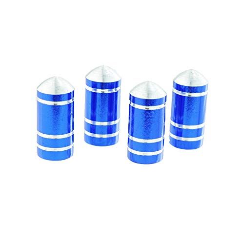 Lunsom円柱スパイクタイヤエアバルブキャップ 並行輸入品 4個 青い 超激得SALE