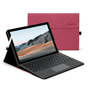 Microsoft Surface GO /2020�N������Surface Go2 �ɑΉ��P�[�X�@10.5�C���` �\�ʓ����ی�J�o�[ �����p �X�^���h �y�� ���^ �y���z���_�[�t�� PU �X�}�[�g �J�o�[ ���[�Y���b�h surface go/go2