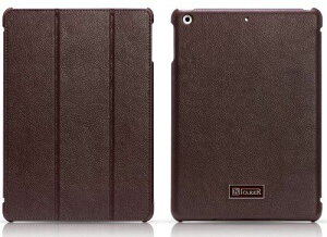 �y�i�z ICARER �v���~�A��PU���U�[ �t���b�v�P�[�X for iPad Air �S4�F �I�[�g�X���[�v�@�\�t Honourable Series �yiCARER & SmartCase�I���W�i���Z�b�g�z RID502 �u���E��