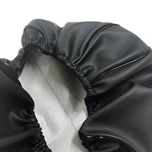 ホンダ ディオフィット (AF27) 黒 専用設計 シートカバー 被せる 強力ゴムタイプ 日本製(厚手生地)【生地色:黒/パイピング色:前後 黒】CHRIS-HCR1010-C10