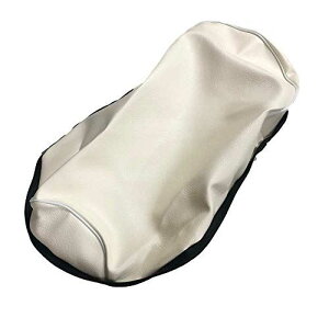 スズキ バンバン50 針金入り(座面の長さが49cm) 専用設計 シートカバー日本製(厚手生地)【生地色:白/パイピング:白】張替タイプ CHRIS-SCH3038-C20P20