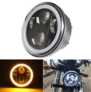 5.75�C���`�n�[���[ led �w�b�h���C�g DRL�E�B���J�[ �C�J�����O�t�� Hi/Lo�؂�ւ� �_�C�i���[���C�_�[ �X�|�[�c�X�^�[ 883�w�b�h���C�g�������� uhonour DRL�E�B���J�[�t��