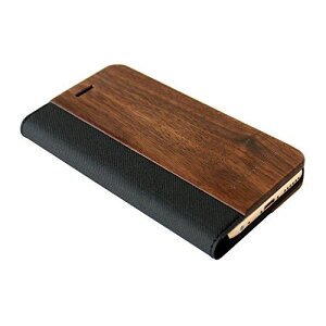 +LUMBER by Hacoa iPhone 8 / 7 �J�o�[ (4.7�C���`iPhone�p) �蒠�^�̖ؐ��t���b�v�P�[�X (Walnut)