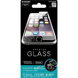 ELECOM iPhone 6s Plus/6 Plus �t���ی�K���X�t�B���� [3D touch �ō��d�x9H �ɔ�0.2mm ���E���h�G�b�W���H ��U�h�~�݌v] PM-A15LFLGG02 iPhone 6s Plus/6 Plus(�t�B����/0.2mm)