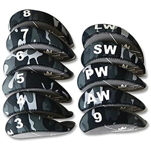 CRAFTSMAN(クラフトマン) ゴルフアイアンカバー ヘッドカバー 11枚入り(3〜9、PW、AW、SW、LW) セット販売 ネオプレン製 5スタイル 迷彩