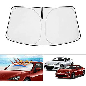 Cartist トヨタ 86 スバル BRZ フロントサンシェード ZN6型 ZC6型 フロントガラス サンシェード シェードカーテン マルチサンシェード toyota 86専用 H24.03〜現行 遮光率99% シェード 日よけ 車種専用 .