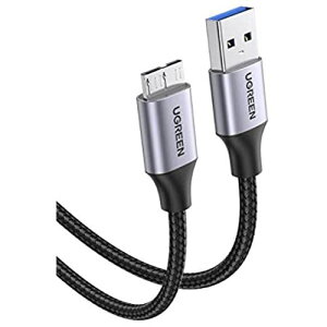 UGREEN USB3.0 P[u Microb ^CvAIX - }CN^CvBIX USB3.0}CNP[u ϋv iC҂ Ot HDD SSD hCu Galaxy S5 Note 3 ȂǂɑΉi0.5mj