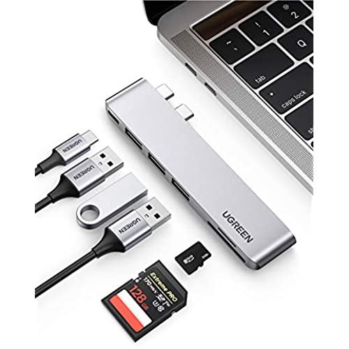UGREEN MacBook Pro Air専用 セール価格 USB-Cハブ SD TFカードスロットを搭載したMacBook Airアダプター USB 3.0x3 激安通販販売 Cハブ 2020 Thunderbolt ... Air 2019 3を備え