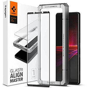 Spigen AlignMaster Sʕی KXtB Sony Xperia 1 III p KChgt \j[ Xperia 1 iii Ή ی tB tJo[ 1
