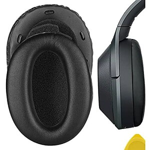 Geekria QuickFit �C���[�p�b�h �݊��� �p�b�h SONY WH1000XM2, MDR-1000X �w�b�h�z���ɑΉ� �C���p�b�h/�C���[�N�b�V����/�C���[�J�b�v (�v���e�C�����U�[/�u���b�N) ear pad + tuning cotton