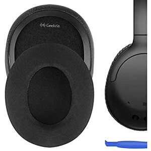 Geekria �C���[�p�b�h Sport �݊��� �p�b�h SONY WH-CH700N, WH-CH710N �w�b�h�z���ɑΉ� �p�b�h �C���[�N�b�V����/�C���[�J�b�v (��p�W�F��/�u���b�N)