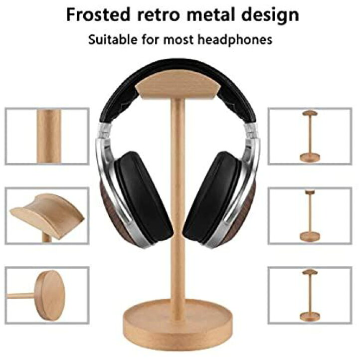楽天市場】Geekria ヘッドホンスタンド 木製 ヘッドセットスタンド 