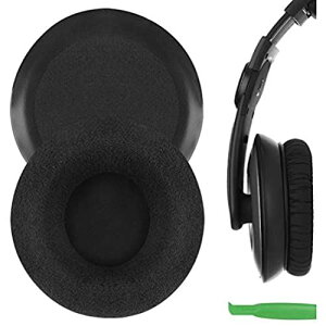 Geekria �C���[�p�b�h QuickFit �݊��� �p�b�h Sennheisers HD205, HD205II, HD215, HD225 �w�b�h�z���ɑΉ� �p�b�h �C���[�N�b�V����/�C���[�J�b�v (�x���A/�u���b�N)