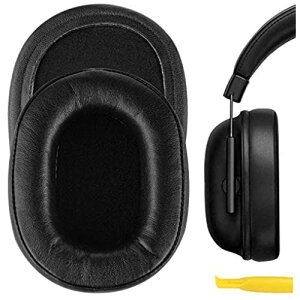 Geekria �C���[�p�b�h QuickFit �݊��� �p�b�h Razers BlackShark Stereo Gaming �w�b�h�z���ɑΉ� �p�b�h �C���[�N�b�V����/�C���[�J�b�v (�v���e�C�����U�[/�u���b�N)