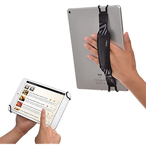 TFY タブレットセキュリティハンドストラップホルダー iPad、サムスンタブレットおよび他のタブレットに対応 (ブラック) (2個)