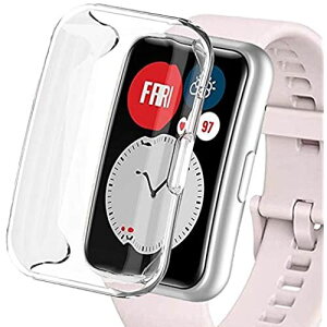 Miimall Huawei Watch Fit TIA-B09 P[X t@[EFCEHb` Fit Jo[ \tg TPU SʕیP[X Huawei Watch Fit p P[X Jo[ XNb`h~ ߗ h TPUޗP[X ... NA