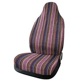 uxcell シートカバー カーシートカバー 車シートカバー エスニックスタイル 耐久性 ブランケット SUV 車用 カー用品 汎用 マルチカラー11 1個入り ピンク