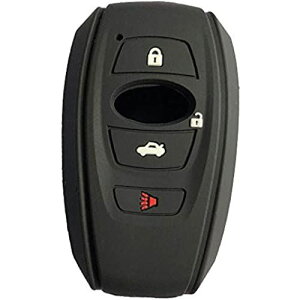 ZIAN スバル用 スマート キーケース リモコンキー カバー レヴォーグ レガシィ B4 インプレッサ G4 WRX S4 STI XV Outback Forester BRZ スマピタくんなど専用設計 (ブラック)