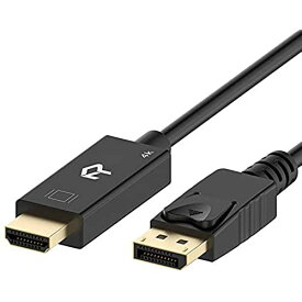 Rankie DisplayPort to HDMI 変換ケーブル 4K解像度対応 3m ブラック