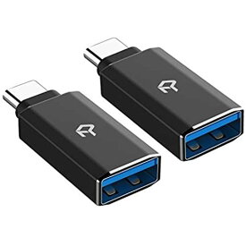 Rankie USB C 変換アダプター 高速転送 Type-C機器対応 2個セット ブラック