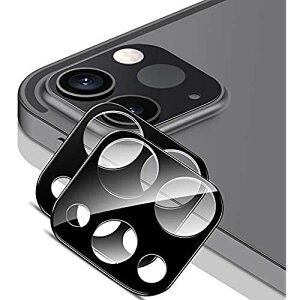 ESR �J�����t�B���� iPad Pro 11��iPad Pro 12.9 (2021/2020) 9H�����K���X �ی쏝�ɋ��� 3D�S�ʕی�J���������Y�t�B����- �u���b�N 2������