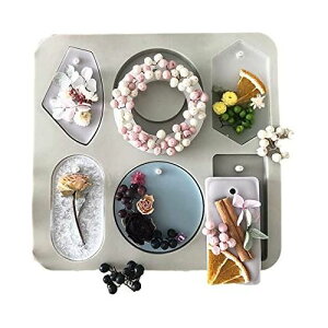 【Ever garden】 アロマワックスバー アロマワックスサシェ シリコンモールド 通し穴 穴あき 丸 リース 楕円 長方形 六角形 レジン アロマストーン 石膏 手作り 石鹸 キャンドル 樹脂 粘土 オル