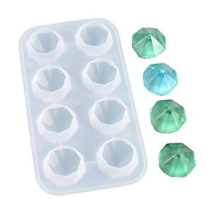 【Ever garden】 宝石 ダイヤ 8個 レジン シリコンモールド オルゴナイト uvレジン アロマストーン 石膏 手作り 石鹸 キャンドル 樹脂 粘土 シリコン モールド シリコン型 型 型抜き 抜き型 キッ