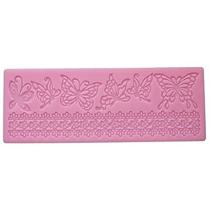 【Ever garden】 蝶 レースモールド シリコンモールド / 手作り 石鹸 / キャンドル / 粘土 / レジン / シリコン モールド / 型 抜き型