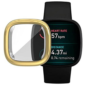 Fitbit Versa 3 P[X Fitbit Sense \tgP[XyELMKzSʕی ϏՌ _炩 bL EȒP TPU EIb` یP[X ^ Jo[ tBbgrbg Versa3 / Sense op[ ΉiS[hj