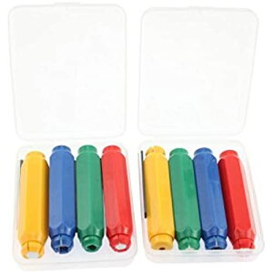 naissant naissant チョーク ケース ホルダー 4本ケース 2個セット マグネット 収納ケース付き 小さくなるまで使える